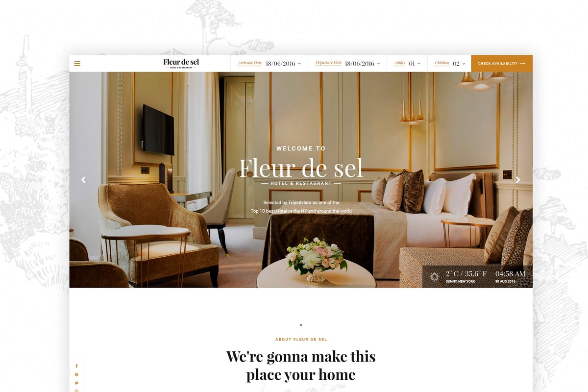 Fleurdesel - Hotel Booking WordPress Theme