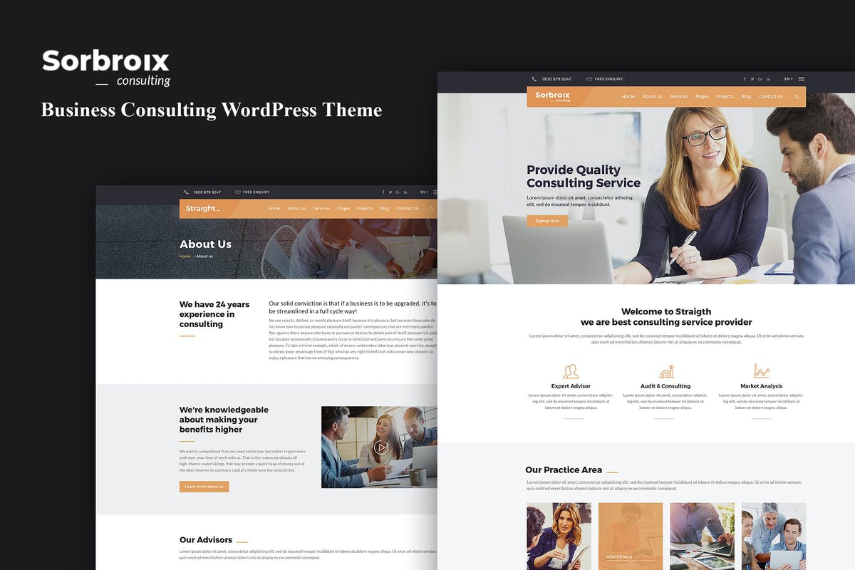 Sorbroix : Business Consulting WordPress Theme