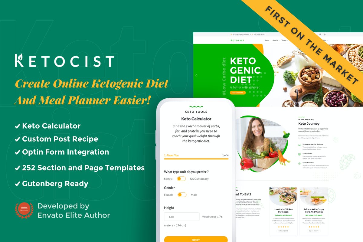 Ketocist - Keto Diet WordPress Theme
