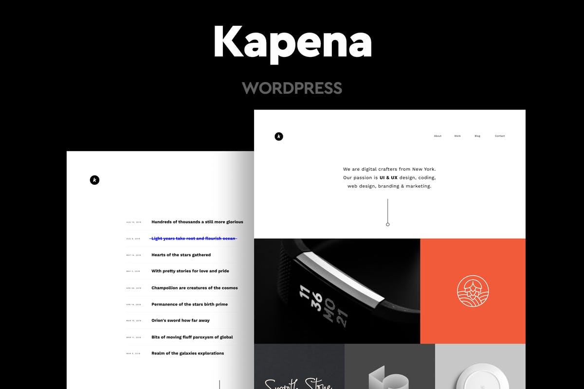 Kapena - Minimal Portfolio WordPress Theme