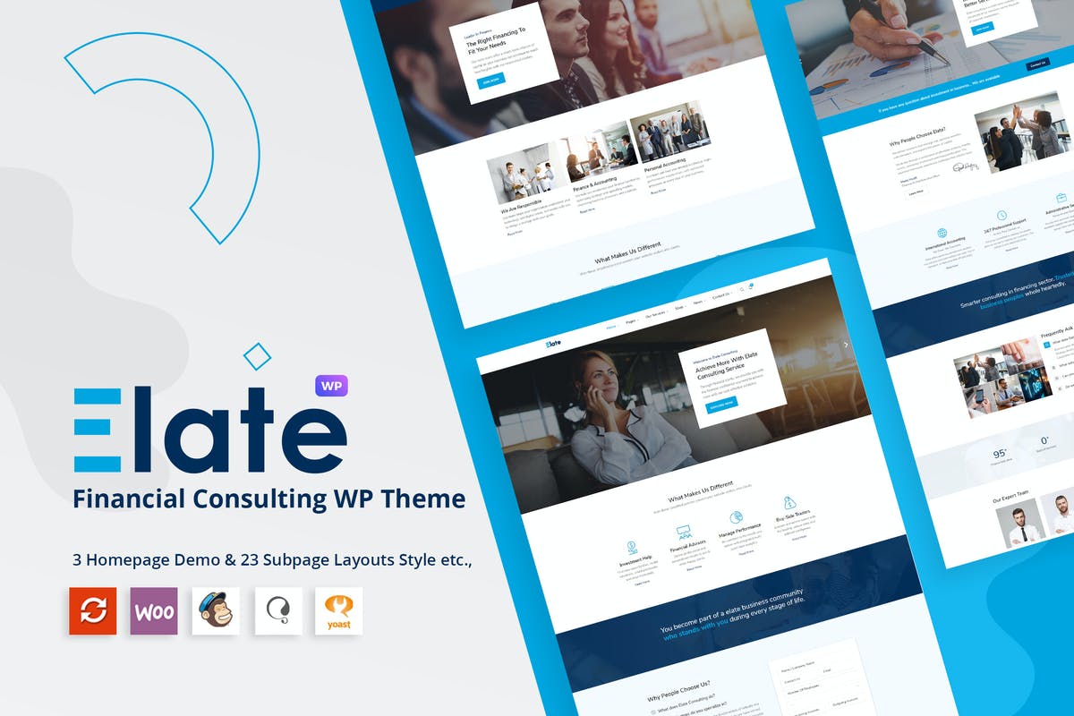 Elate | Financial Consulting WordPress Theme