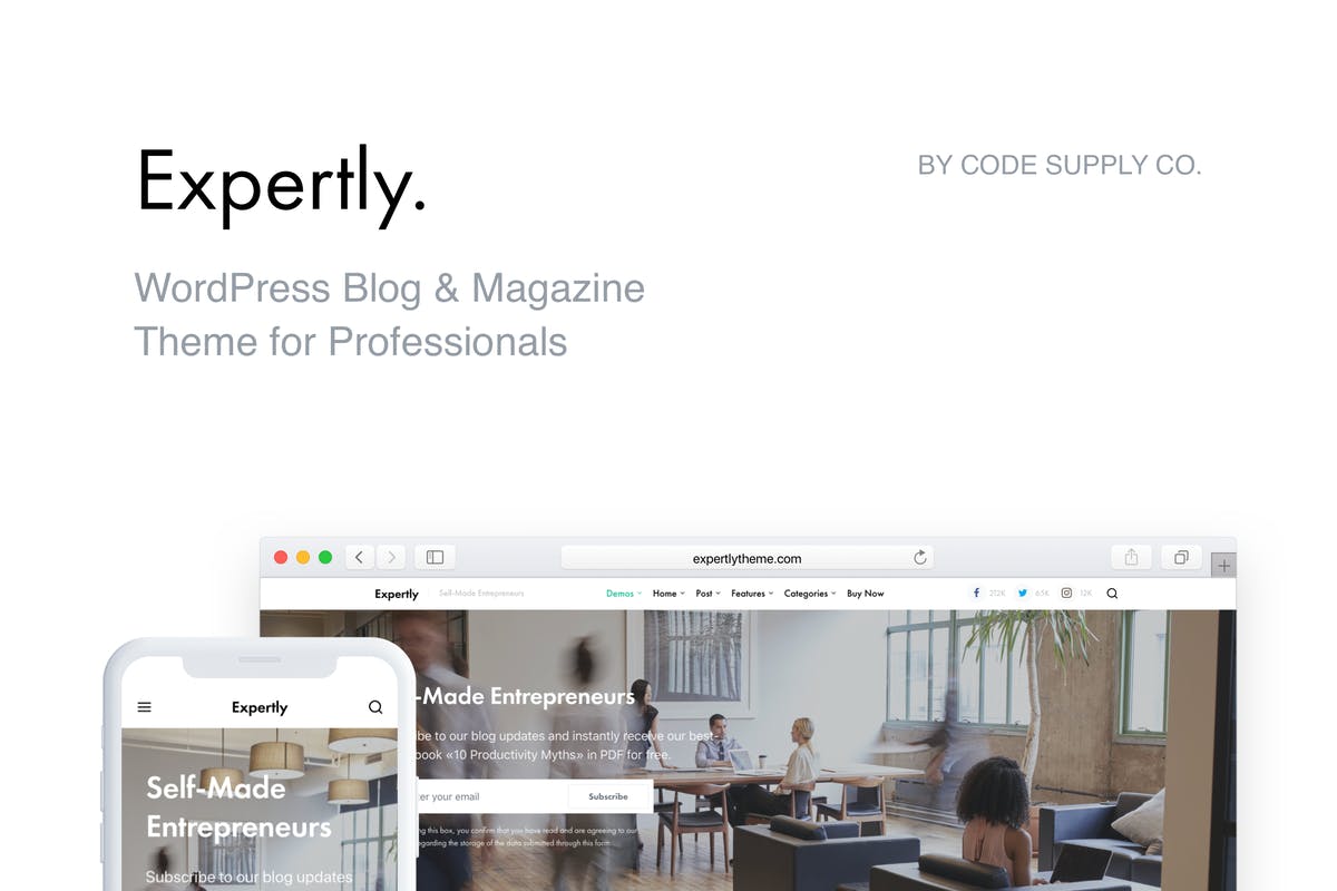 Expertly - WordPress Blog & Magazine Theme for Pro