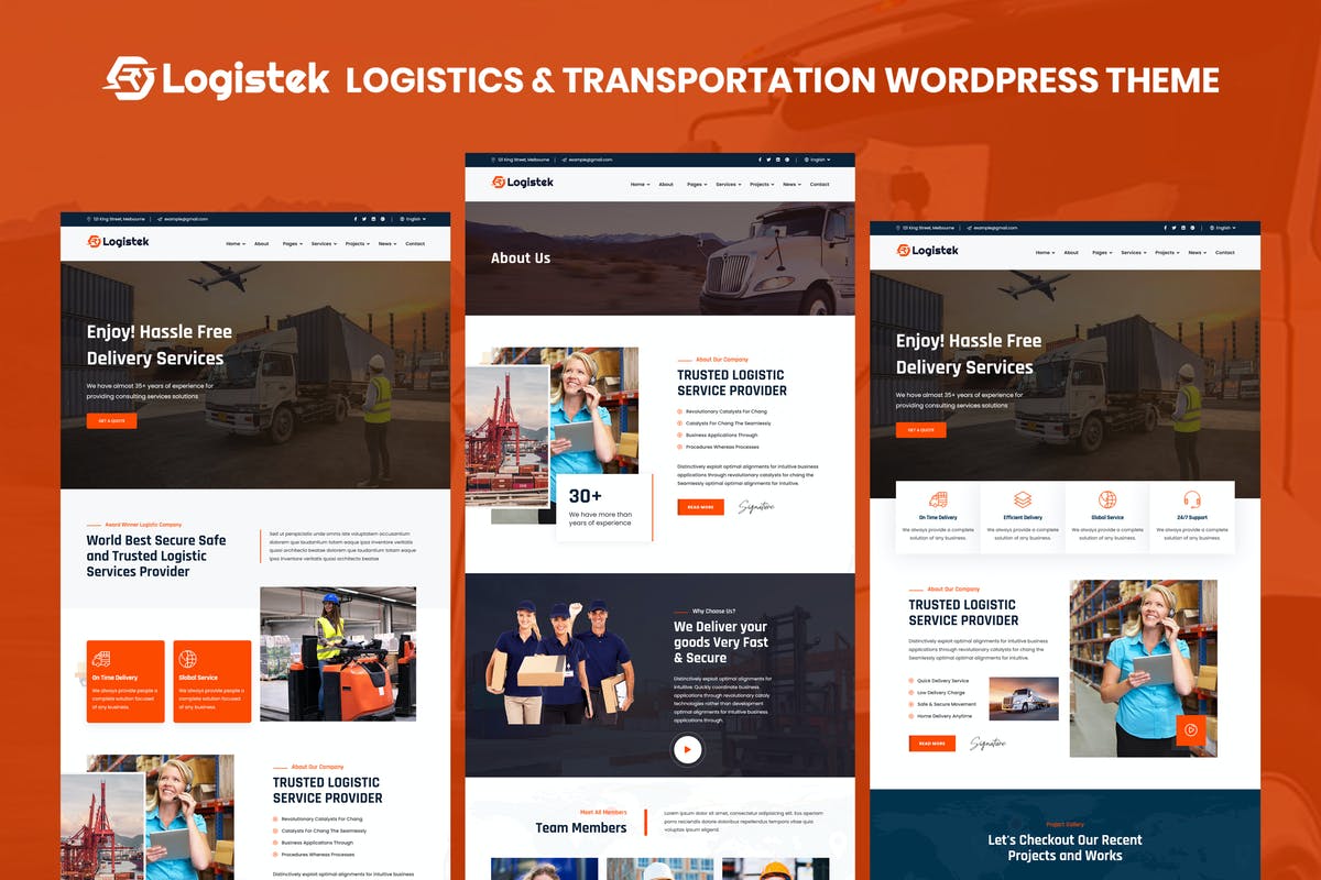 Logistek - Logistics & Transportation WordPress