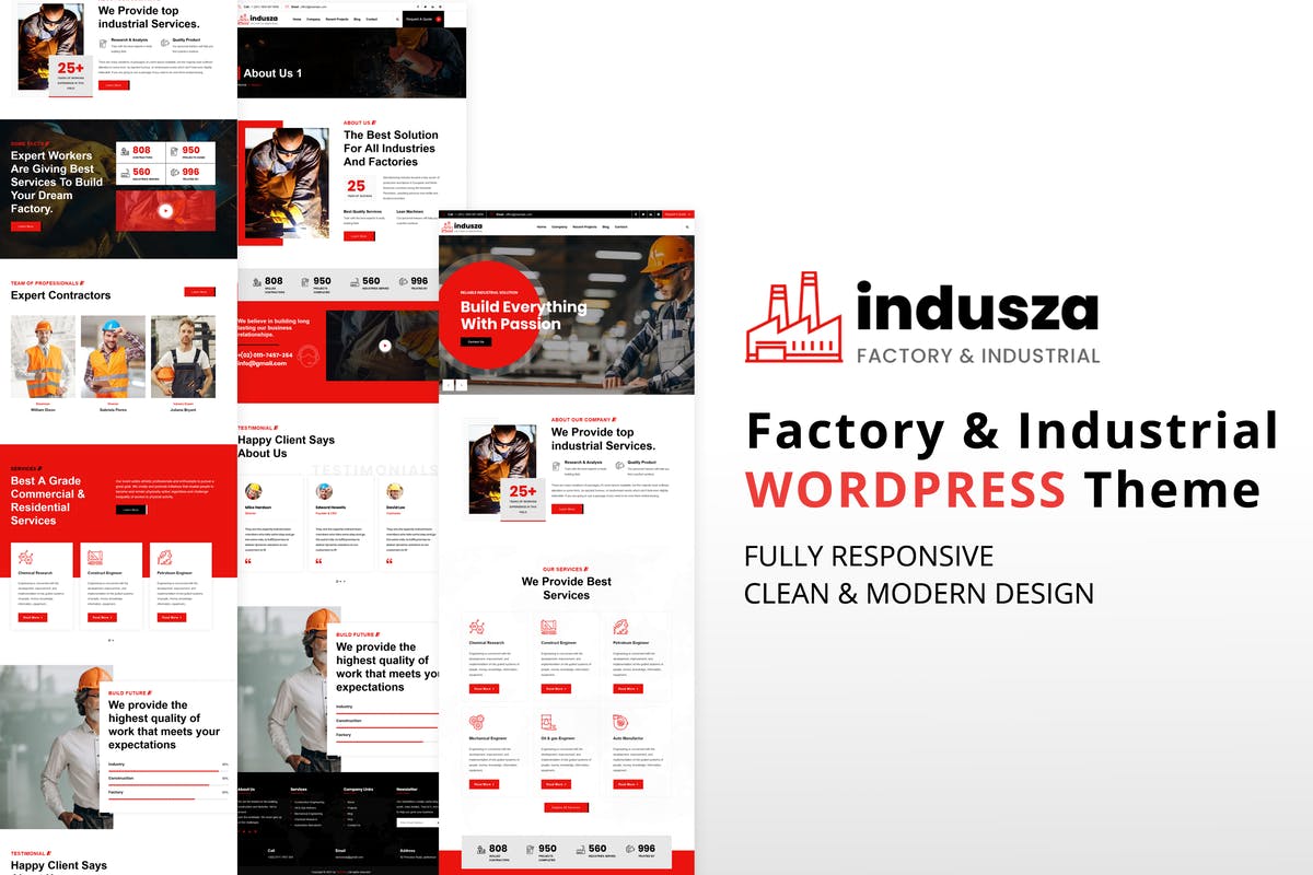 Indusza - Industrial & Factory WordPress