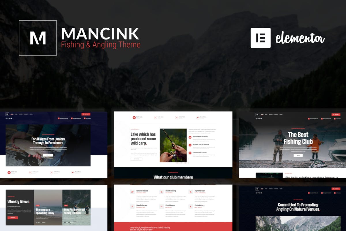 Mancink - Fishing & Angling WordPress Theme