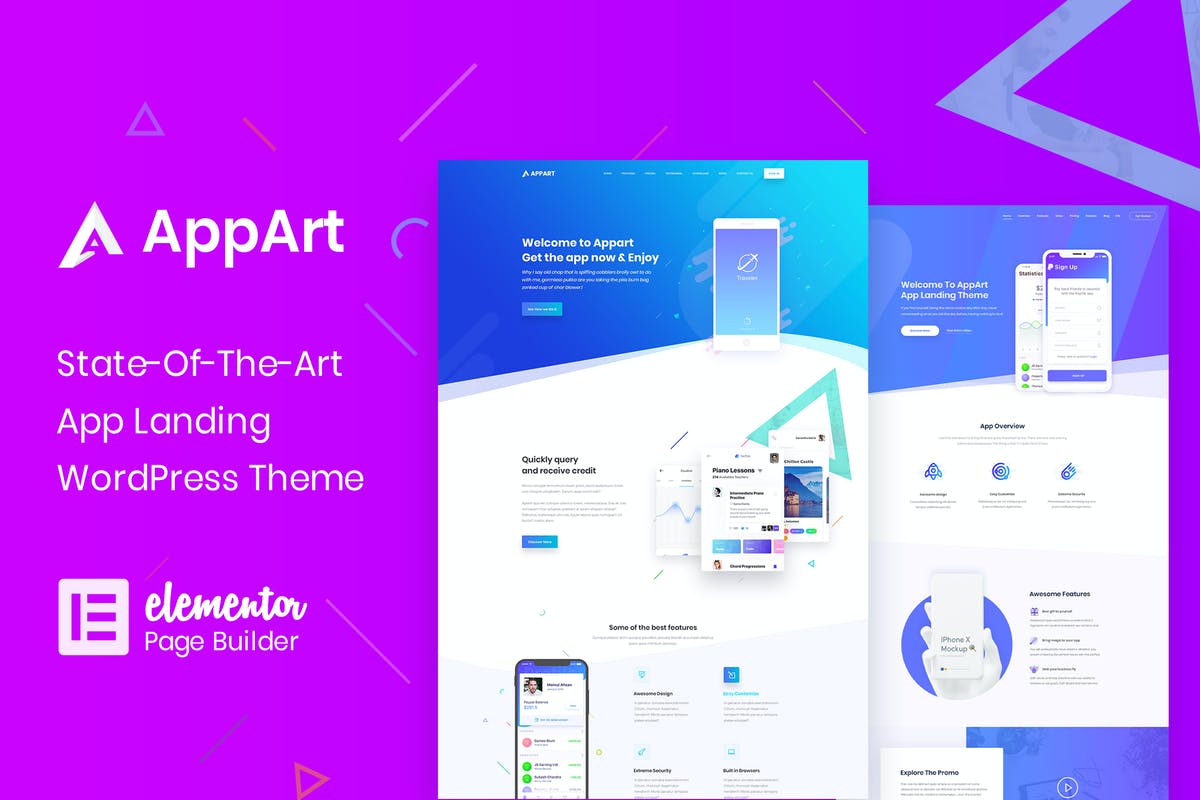 AppArt - Creative WordPress Theme For Apps, Saas &amp;