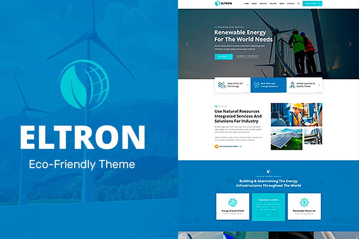 Eltron - Solar Energy Elementor WordPress Theme