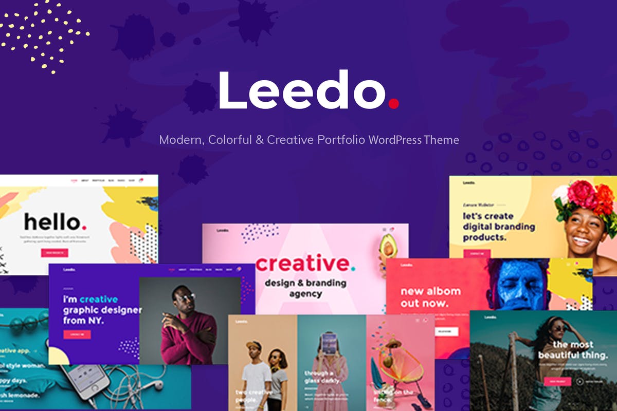Leedo – Colorful & Creative Portfolio WP Theme