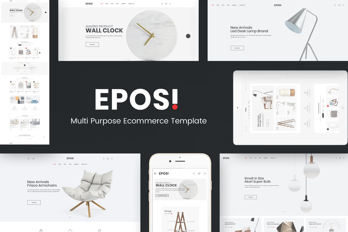 Eposi - Minimal Theme for WooCommerce WordPress