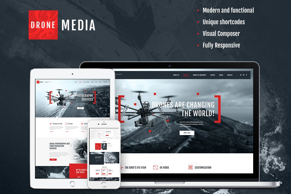 Drone Media-Free Download WordPress Theme