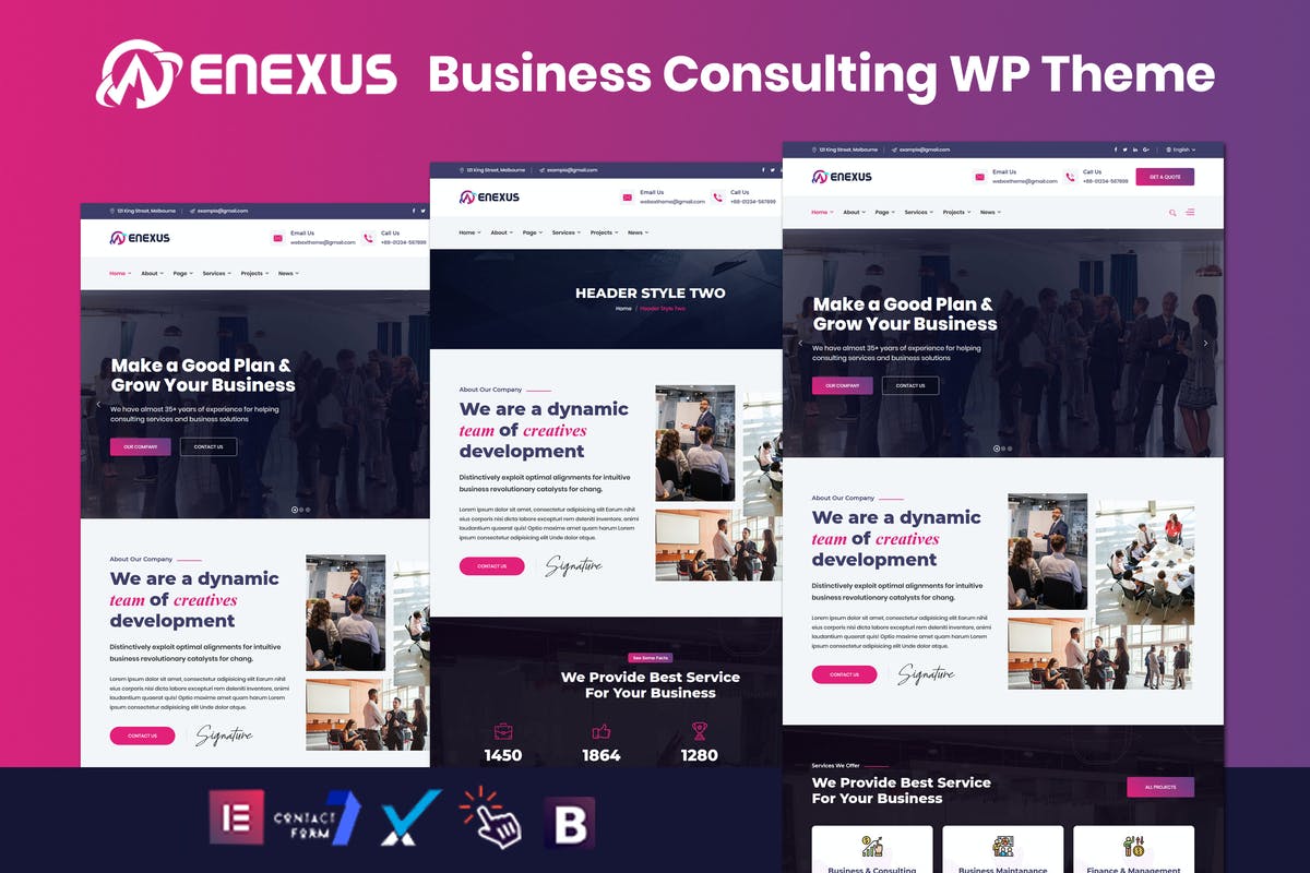 Enexus - Consulting Business Elementor WordPress