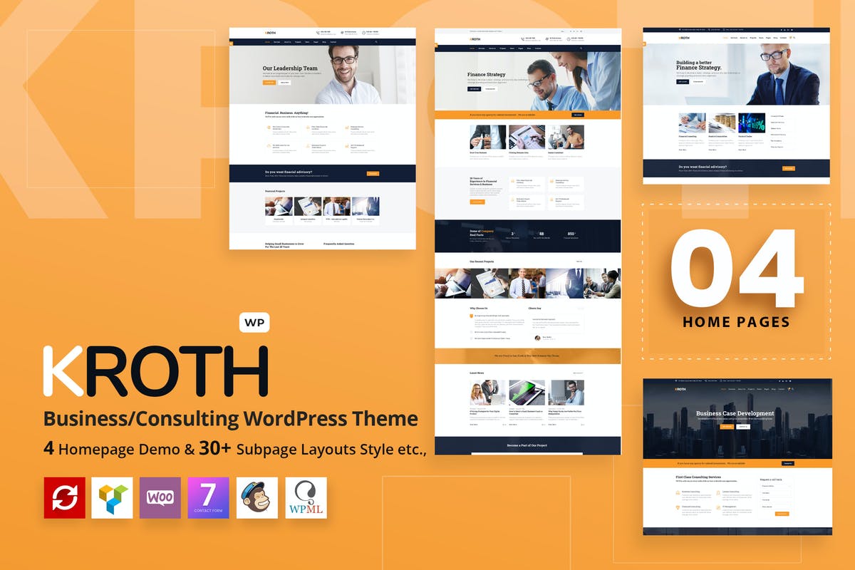 Kroth - Business/Consulting WordPress Theme