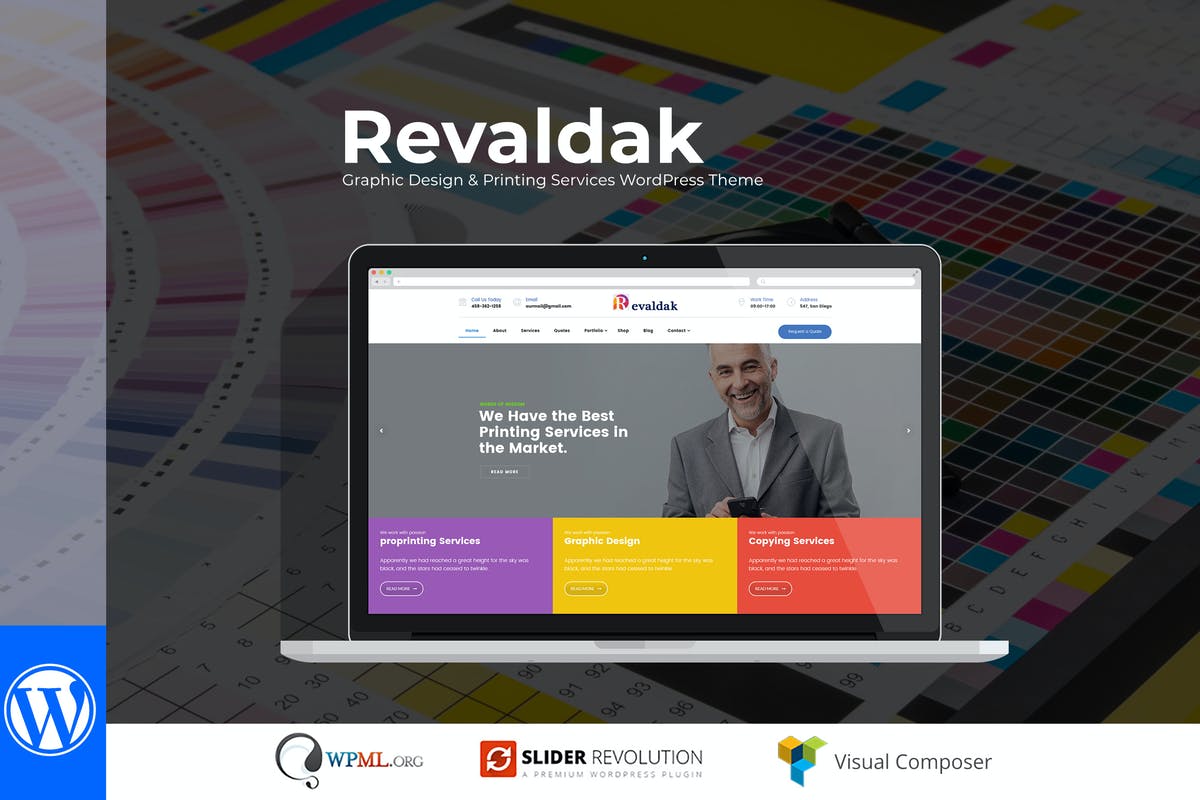 Revaldak - Printing Services WordPress Theme
