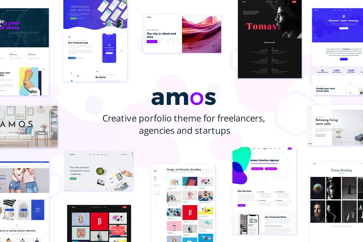 Amos - Creative WordPress theme