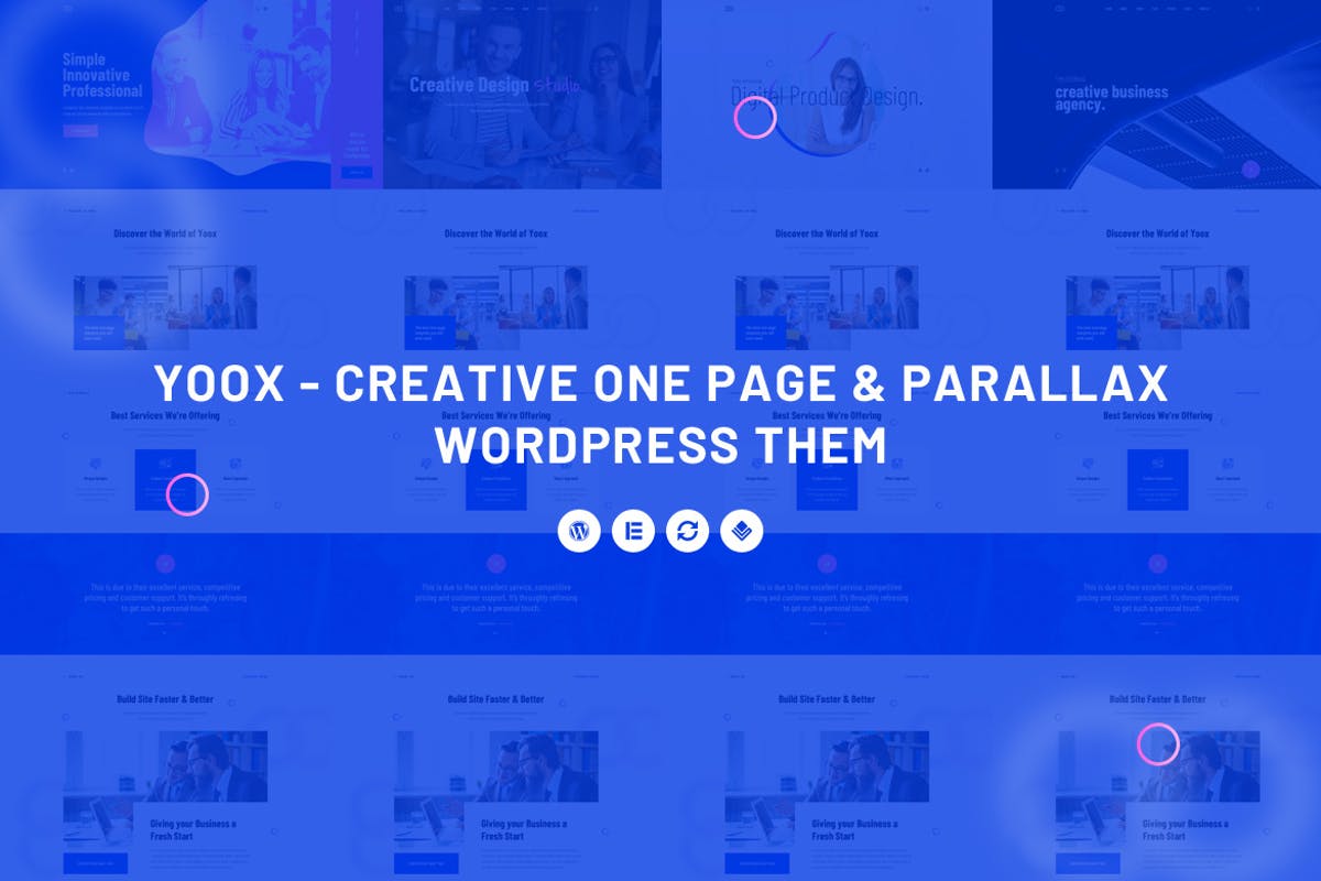 Yoox - Creative One Page & Parallax WordPress Them