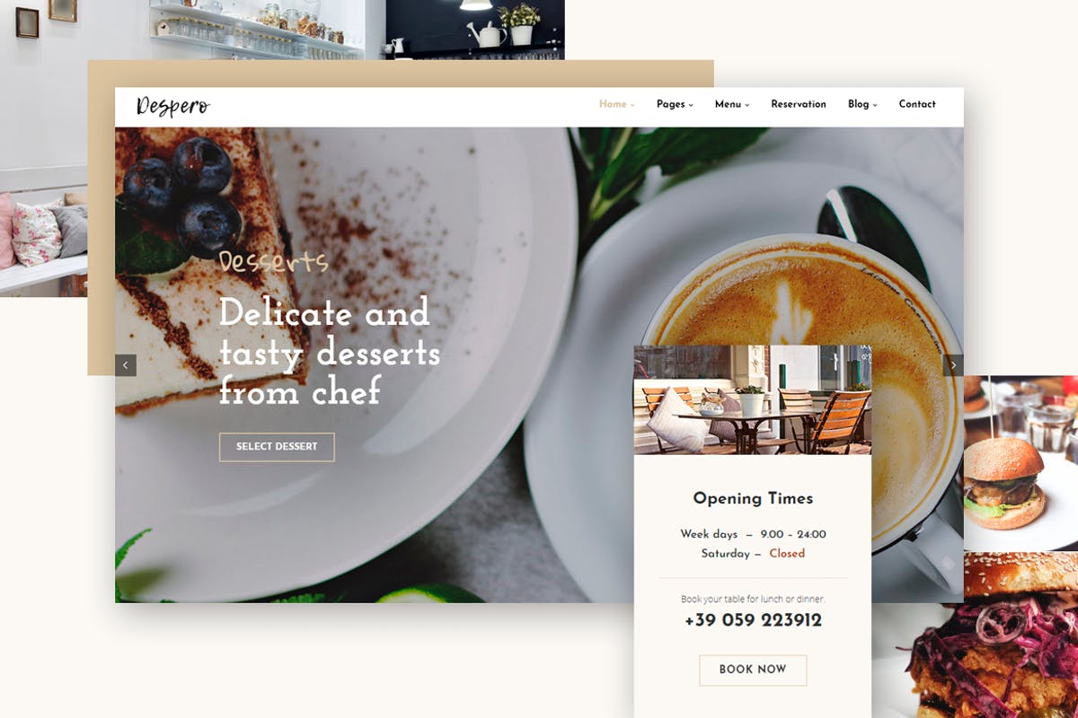 Despero Cafe & Restaurant WordPress Theme