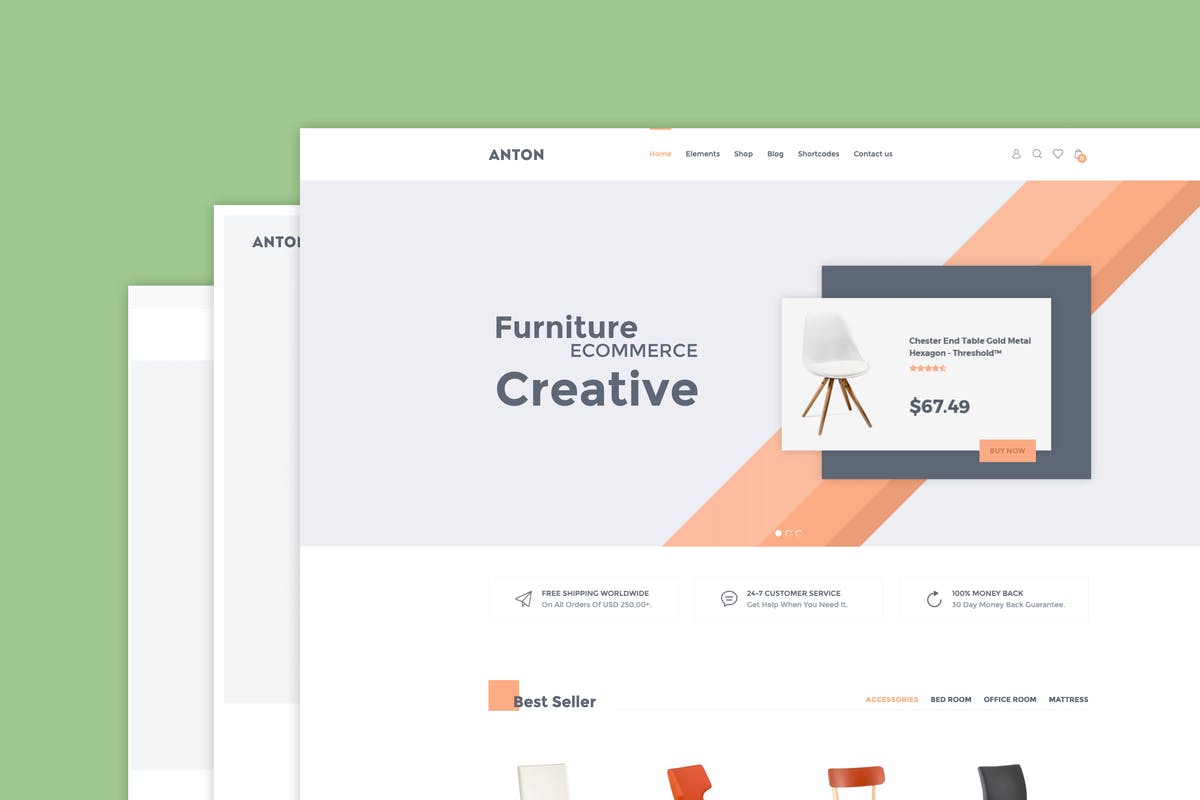 Anton - Furniture WooCommerce WordPress Theme