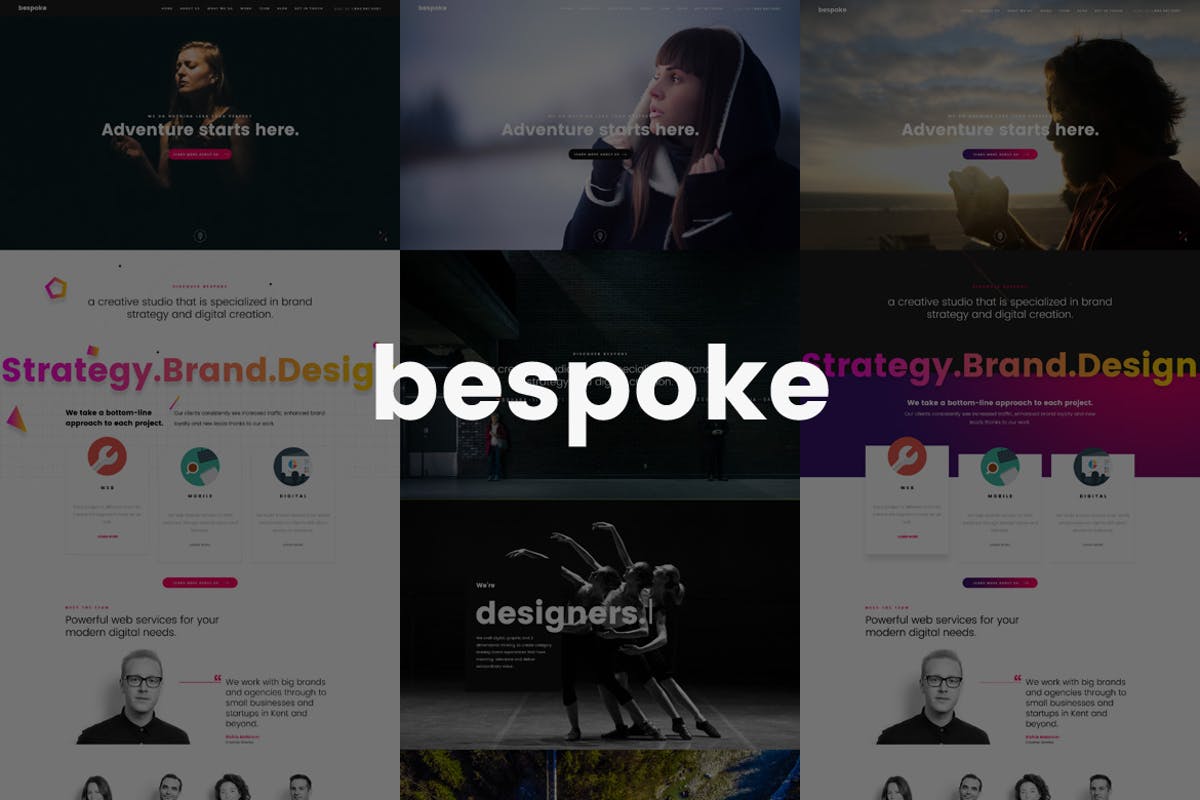 Bespoke - Onepage Creative WordPress Theme