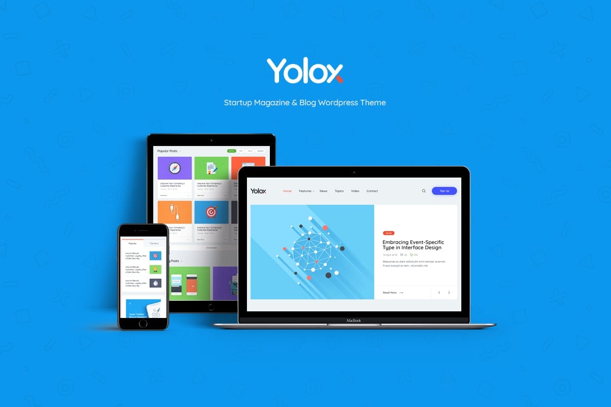 Yolox | Modern WordPress Blog Theme for Business