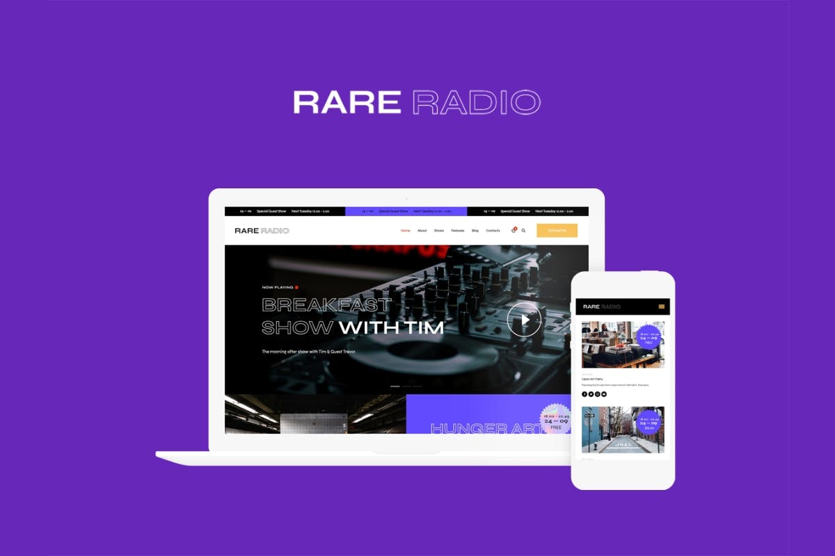 Rare Radio-Free Download WordPress Theme