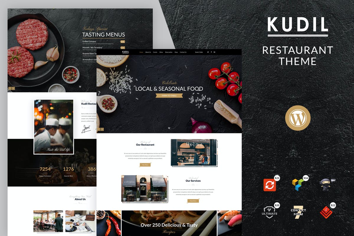 Kudil | Cafe, Food Restaurant WordPress Theme