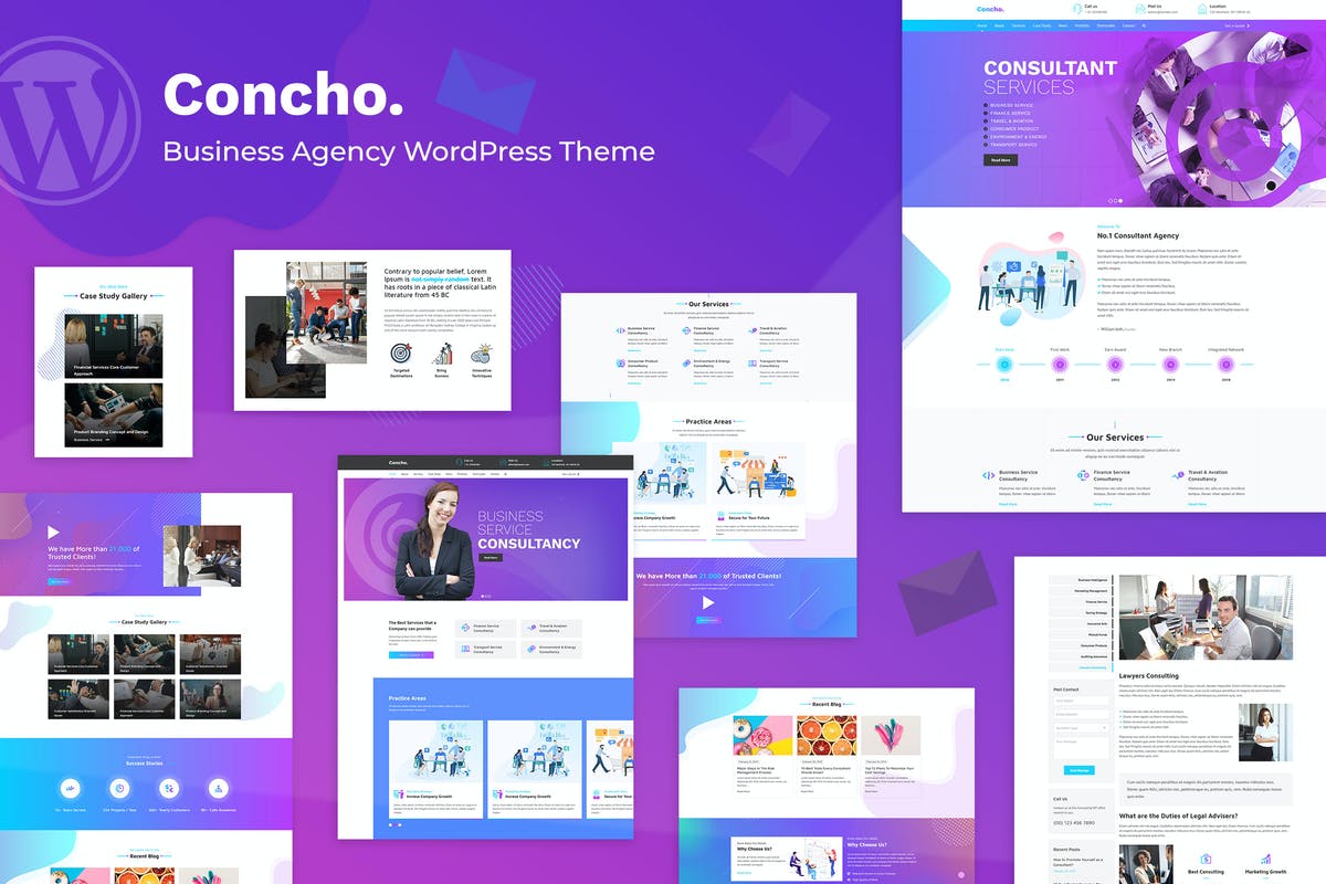 Concho - Consulting Service WordPress Theme