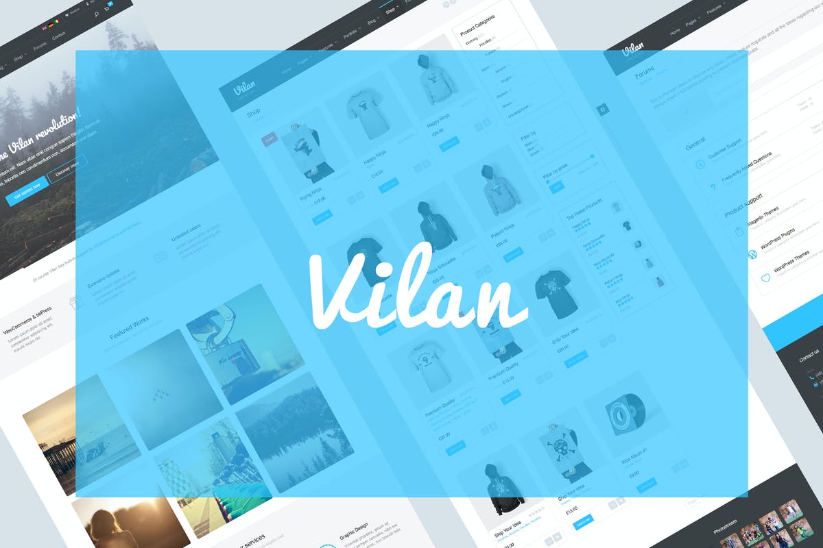 Vilan Corporate, Shop & Forum WordPress Theme