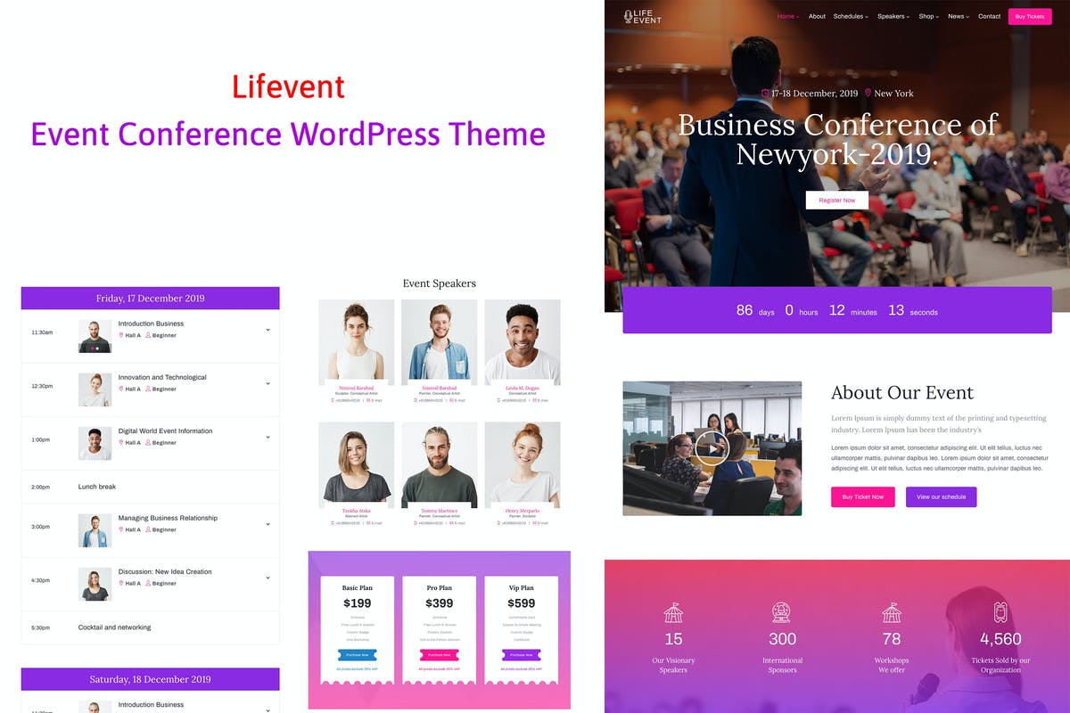 Lifevent - Conference Event WordPress Theme
