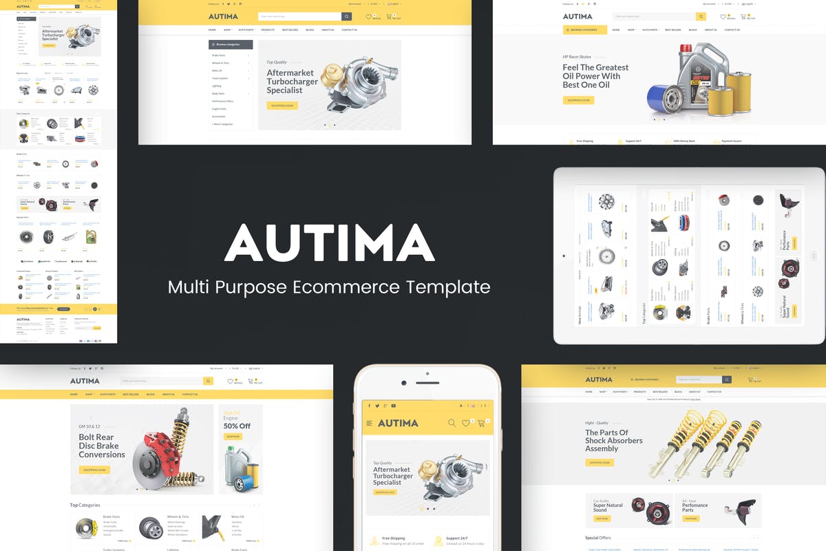 Autima - Car Accessories Theme for WordPress