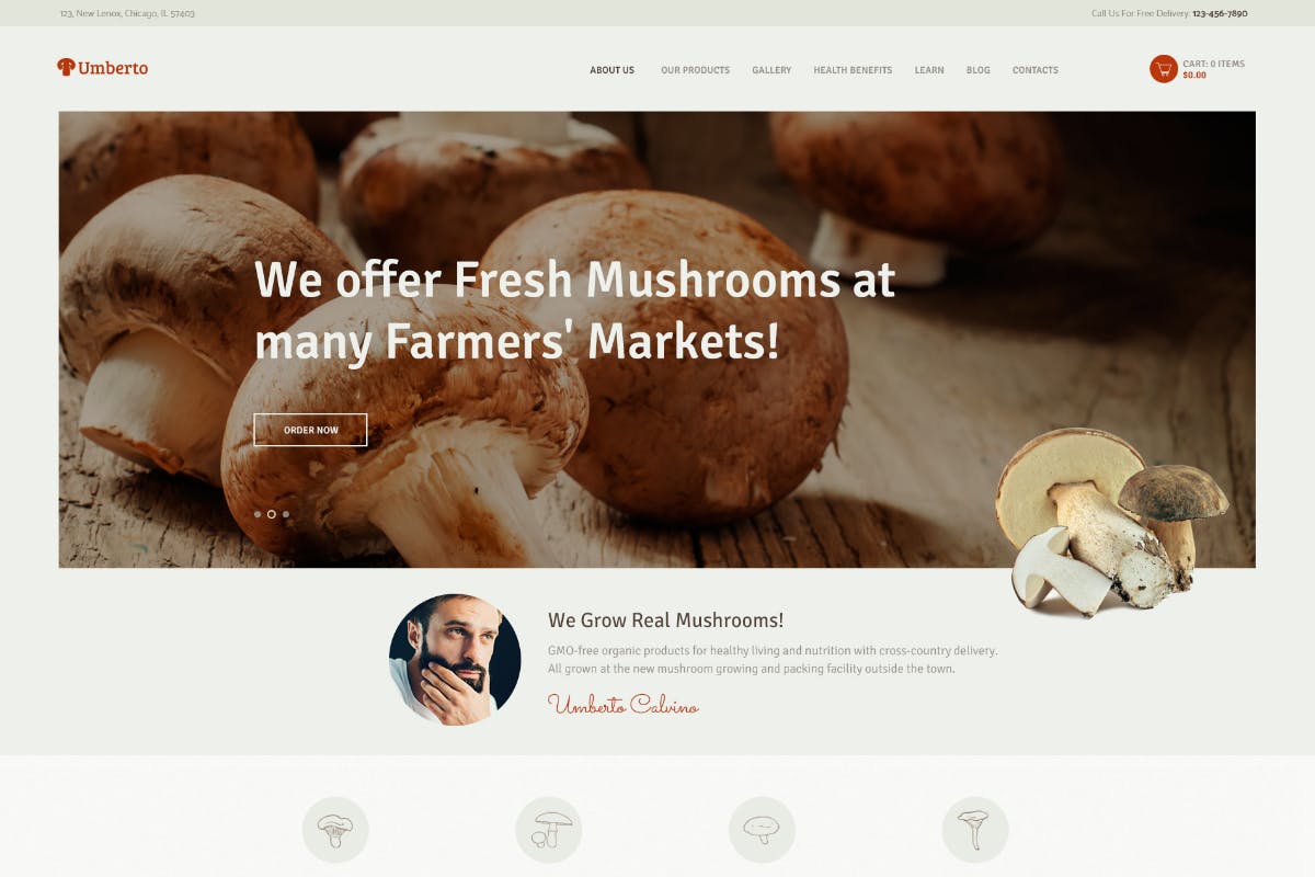 Umberto - Mushroom Farm & Organic Products Store