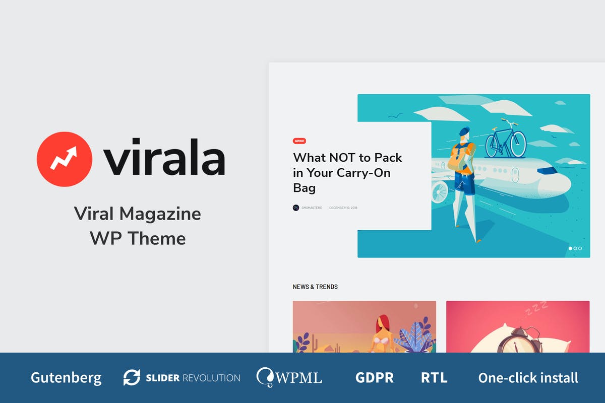 Virala - Viral Magazine WordPress Theme