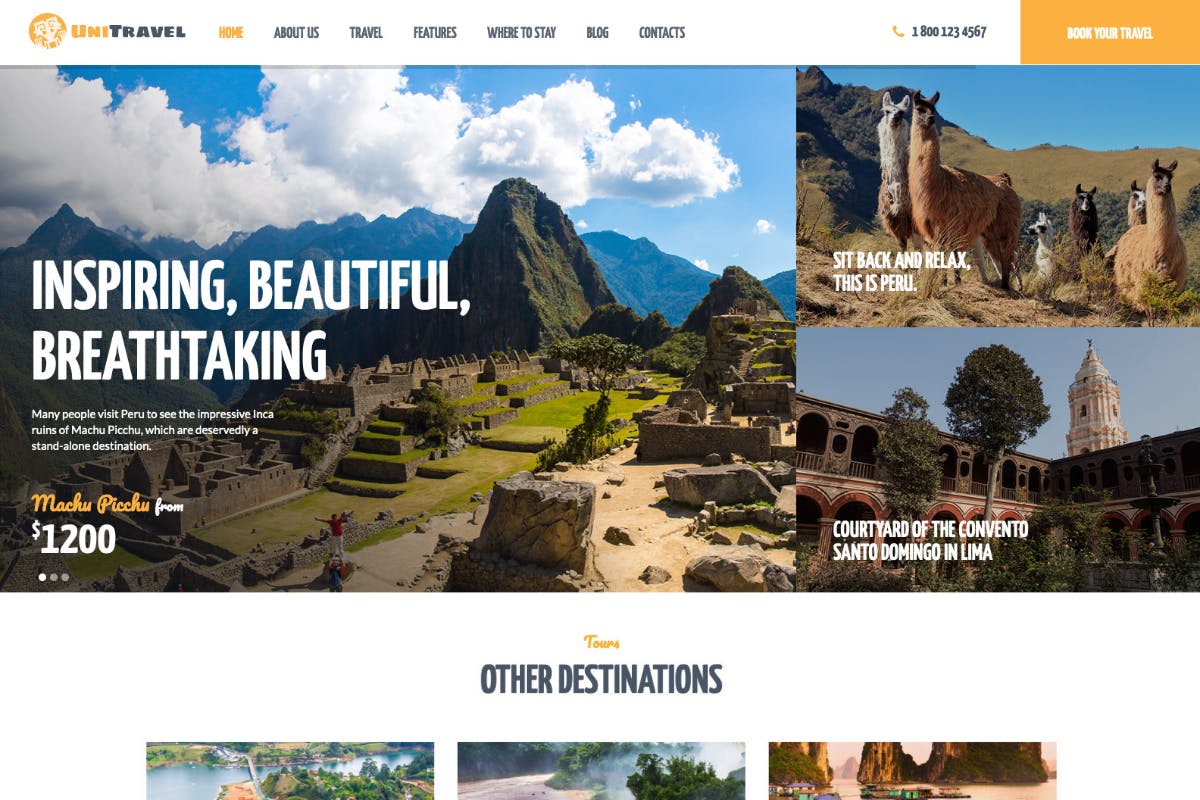 UniTravel | Travel Agency & Tourism Bureau WP