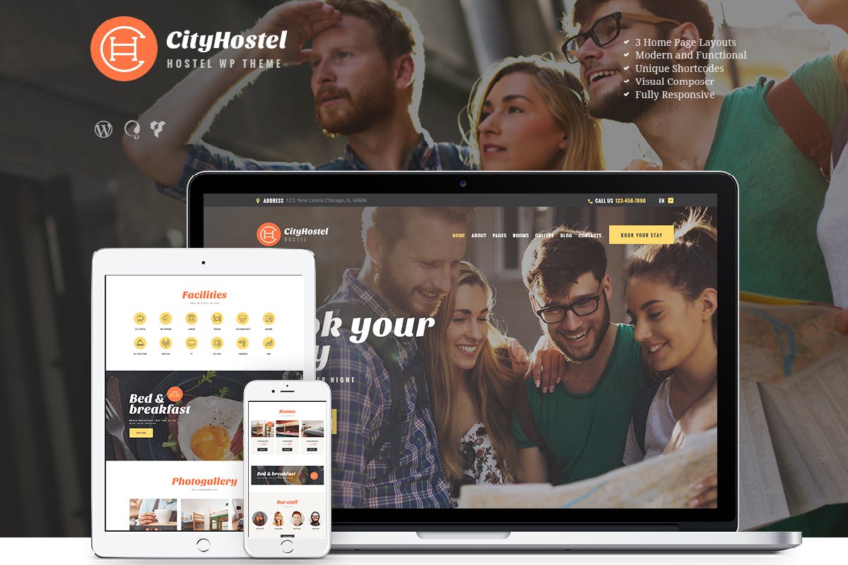 City Hostel | A Travel & Hotel Booking WP Theme