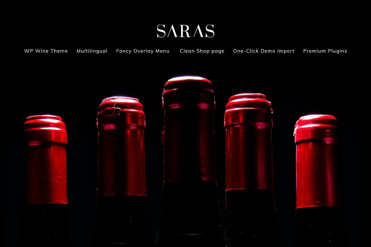 Saras - Wine WordPress Theme Download