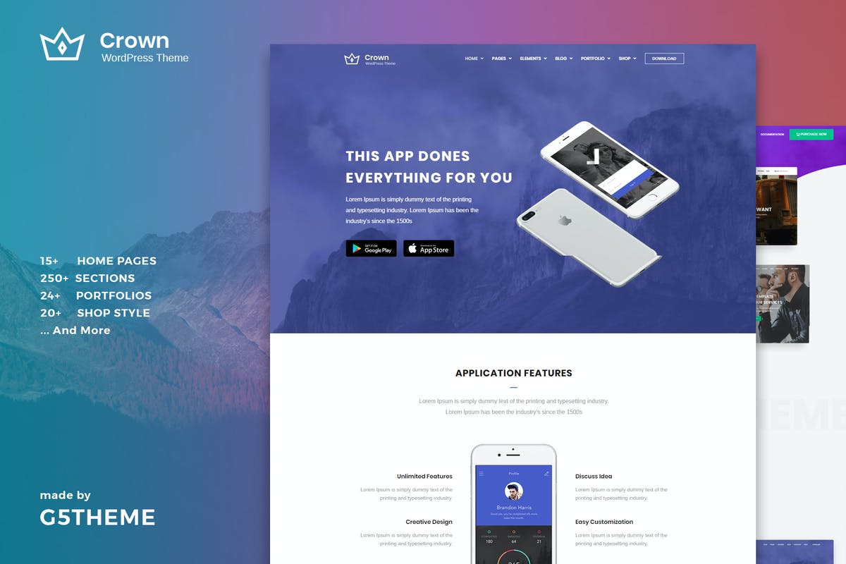 Crown - Multi Purpose WordPress Theme Download