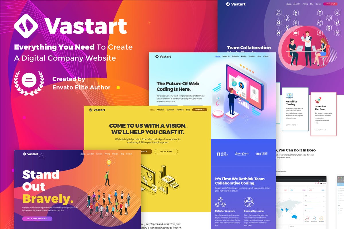 Vastart - Digital Company & Startup Theme