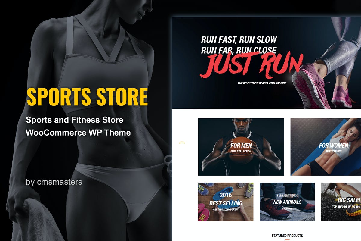 Sports Store WordPress Theme For Free Download
