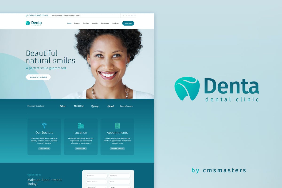 Denta - Dental Clinic WP Theme For Free Download