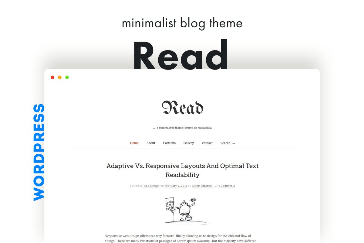 Read WP - Minimalist WordPress Blog Theme
