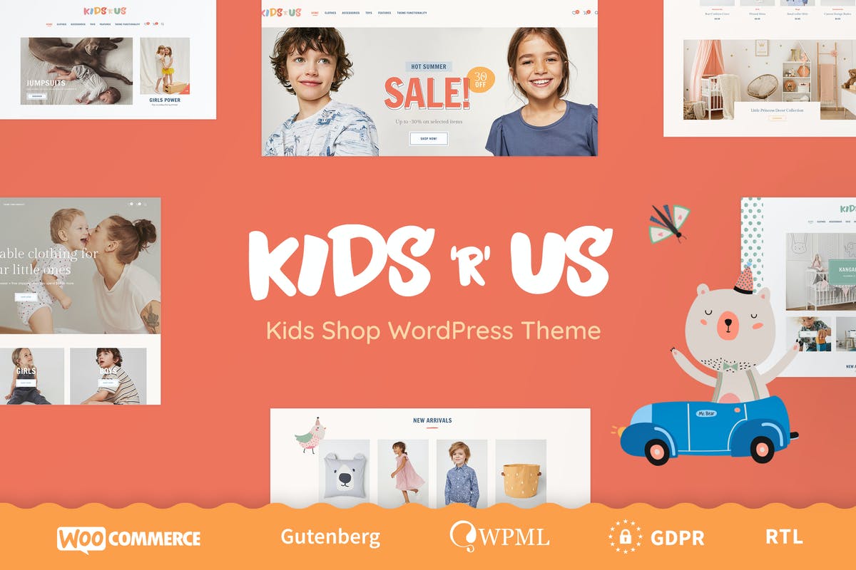 Kids R Us - Toy Store and Kids Clothes Shop Theme