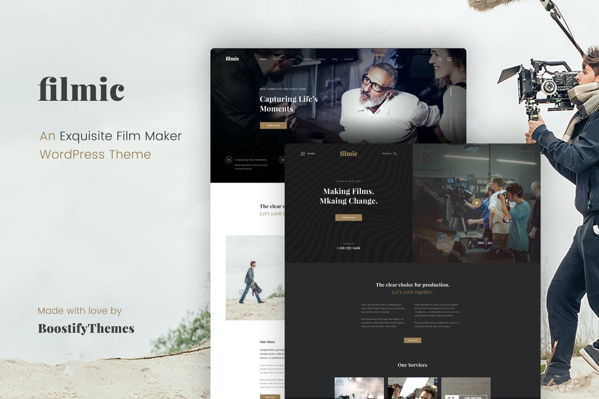 Filmic - Movie Studio & Film Maker WordPress Theme