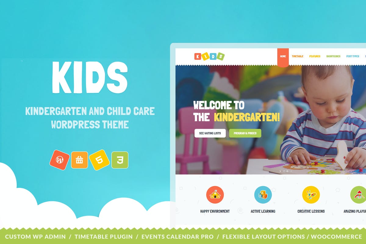 Kids - Day Care & Kindergarten WordPress Theme