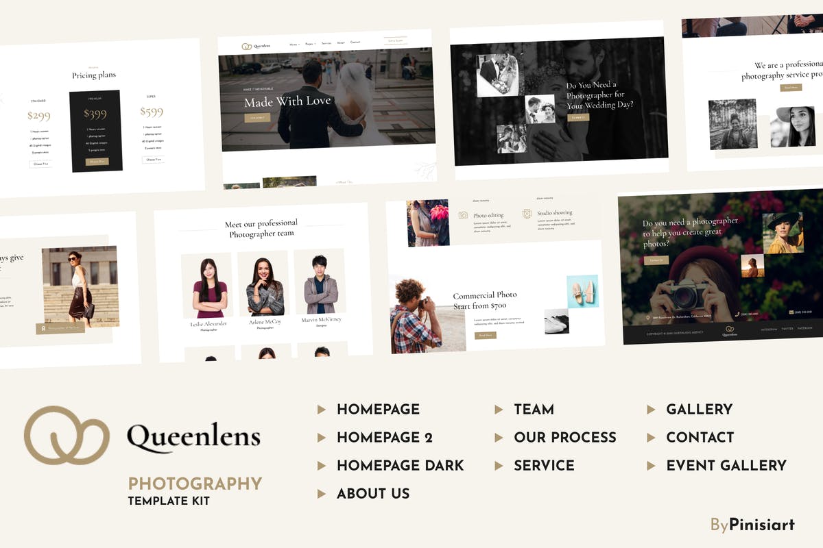 Queenlens | Photography & Event Elementor Template Kit