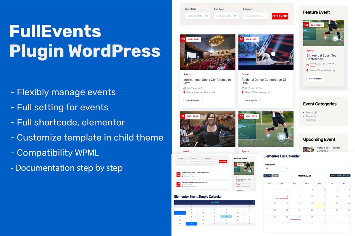 Event Plugin WordPress - FullEvents