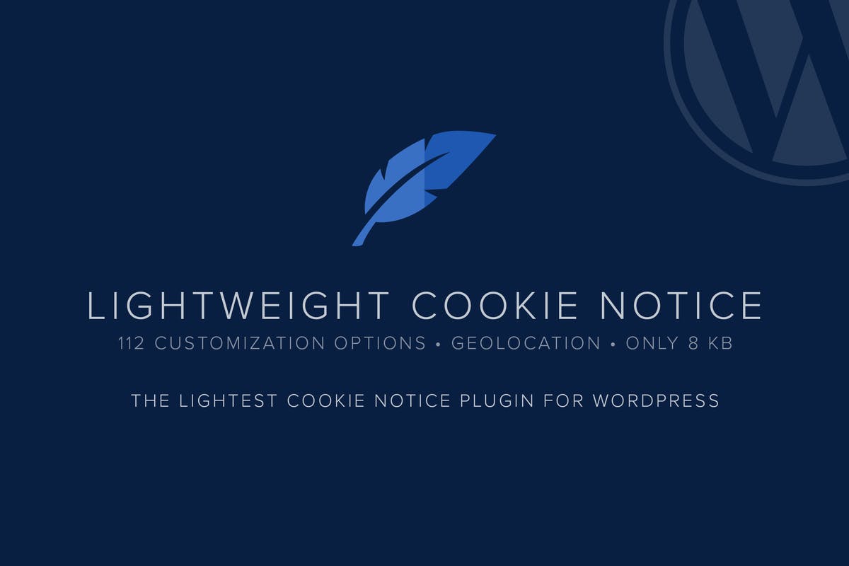 Lightweight Cookie Notice WordPress plugins