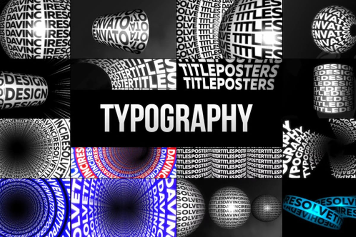 Typographic Kinetic Posters &amp; Titles