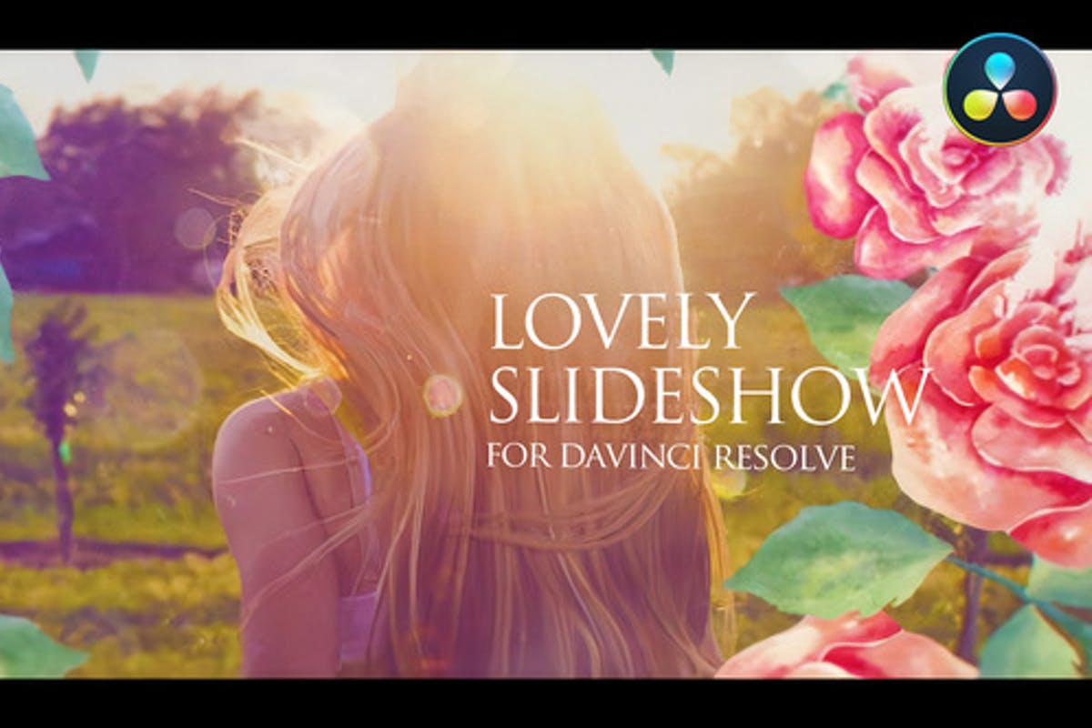 Lovely Romantic Slideshow for DaVinci Resolve