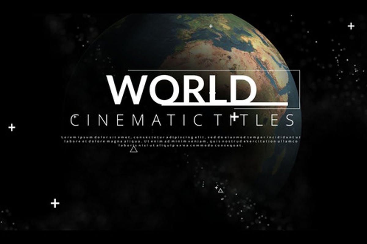 World Cinematic Titles video templates for DaVinci Resolve