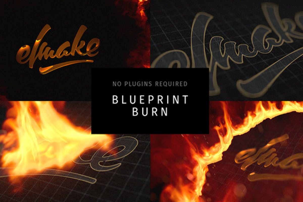 Blueprint Burn Free download After Effects Templates
