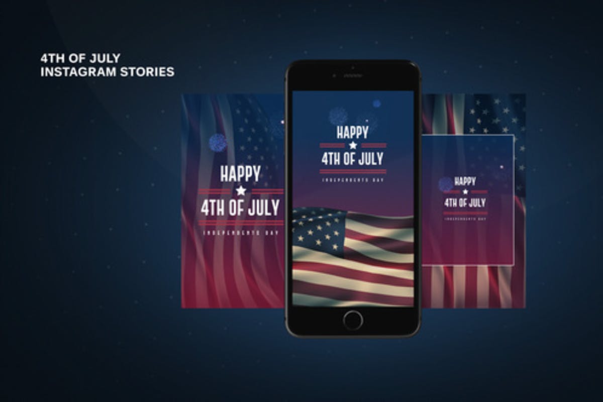 4th of July Instagram Stories After Effects Templates